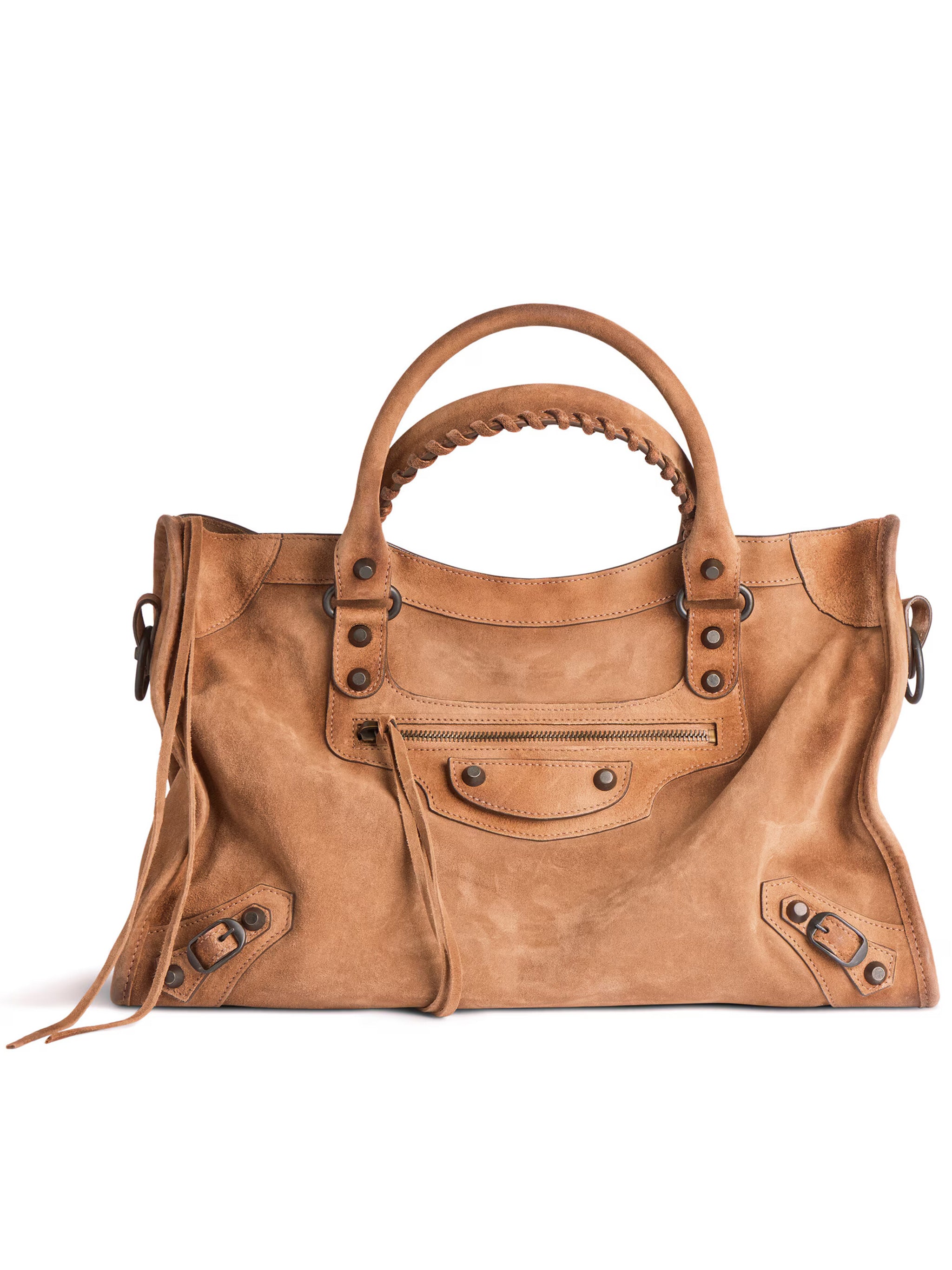 BALENCIAGA Medium Suede Handbag