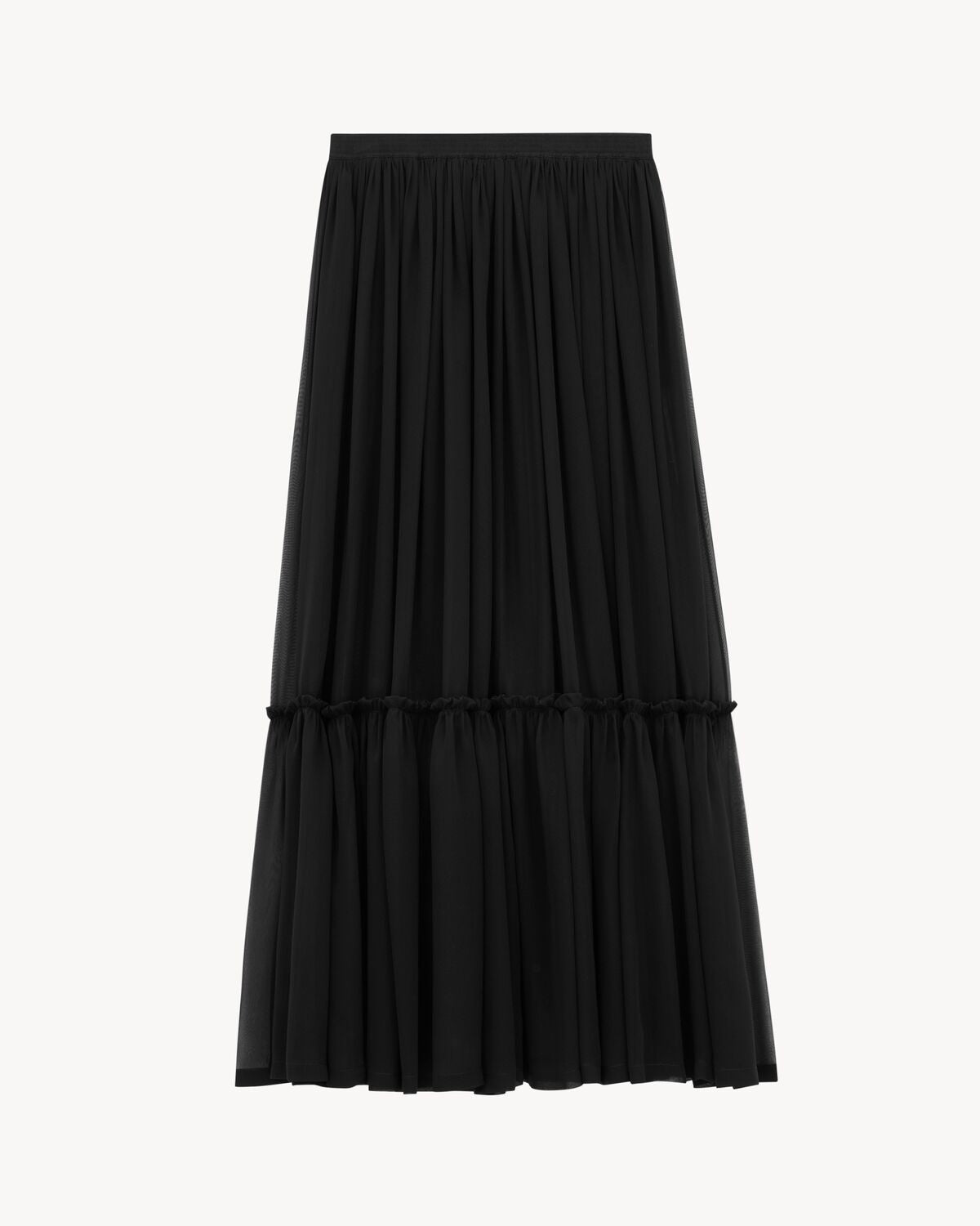 SAINT LAURENT Ruffled Mini Skirt