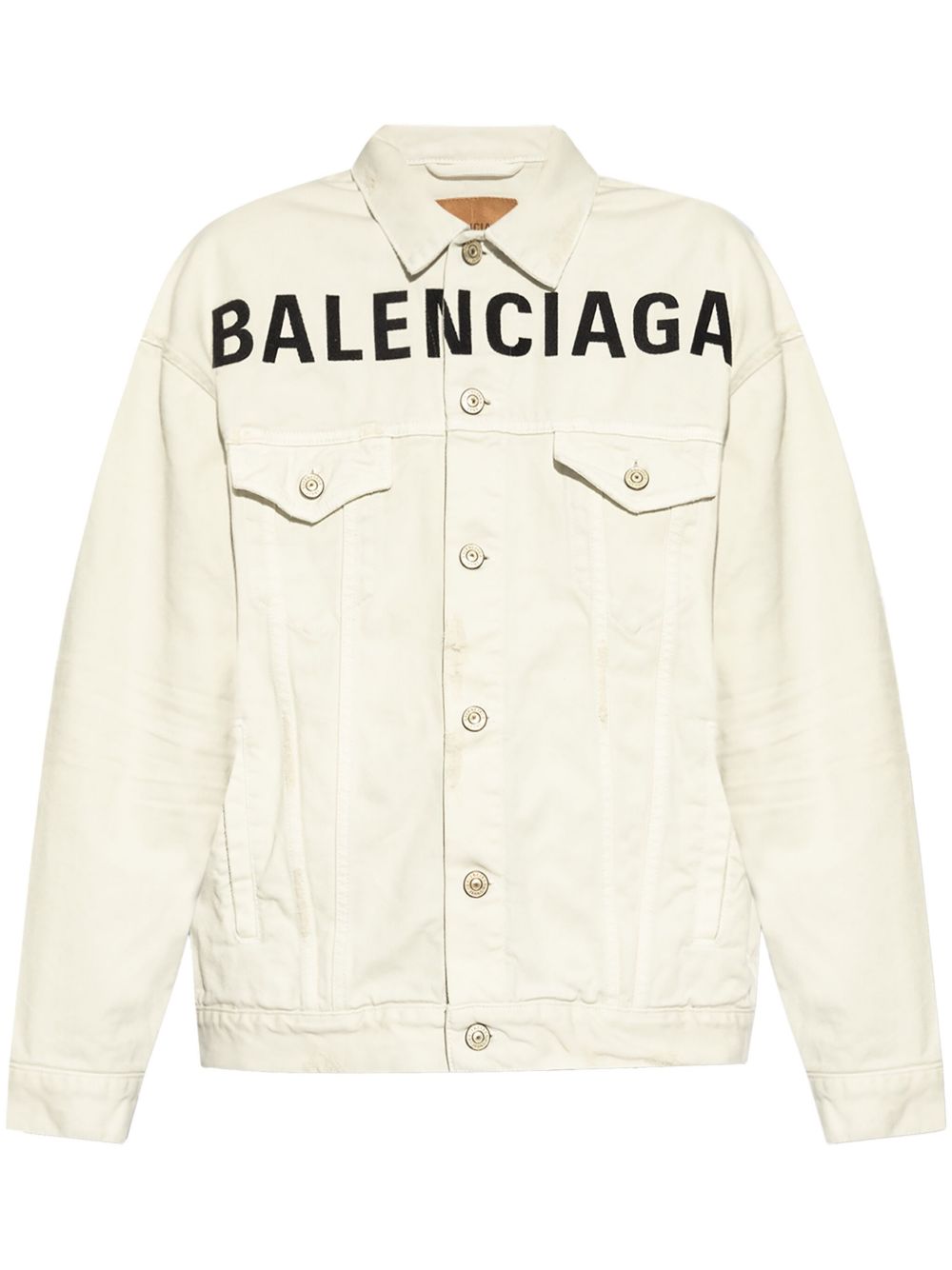 BALENCIAGA Cotton Jacket with Button Fastening and Flap Pockets for Women - SS25