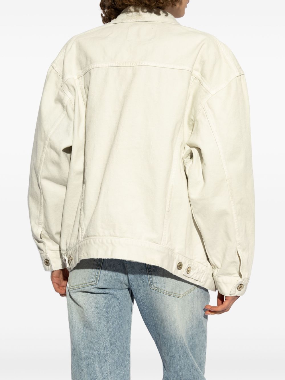 BALENCIAGA Cotton Jacket with Button Fastening and Flap Pockets for Women - SS25