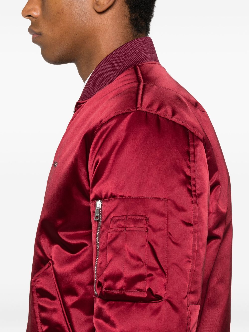 GUCCI Men's Padded Nylon Bomber Jacket