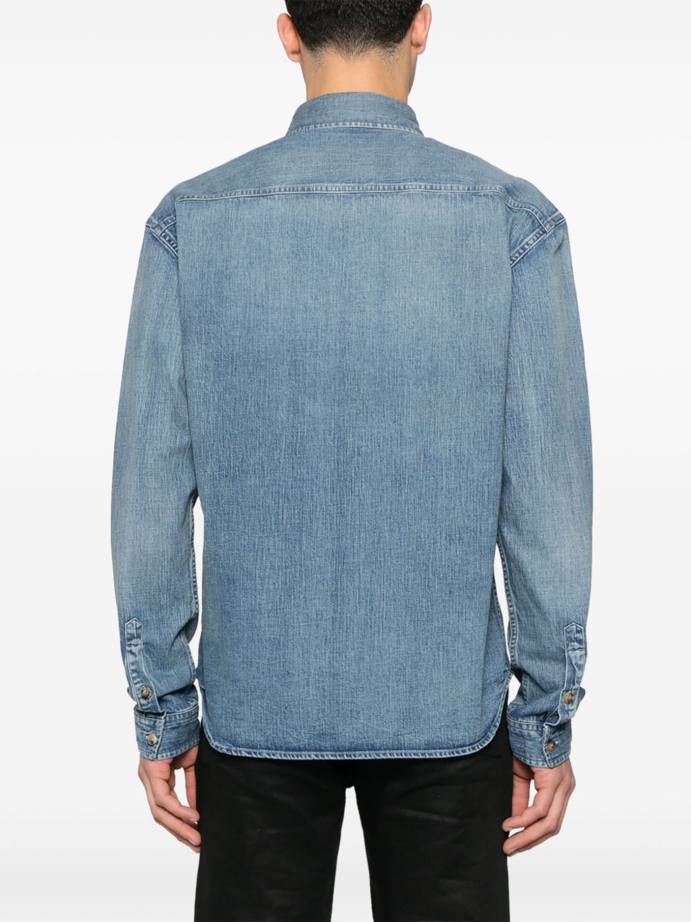 SAINT LAURENT Denim Cotton Shirt for Men - SS25 Collection