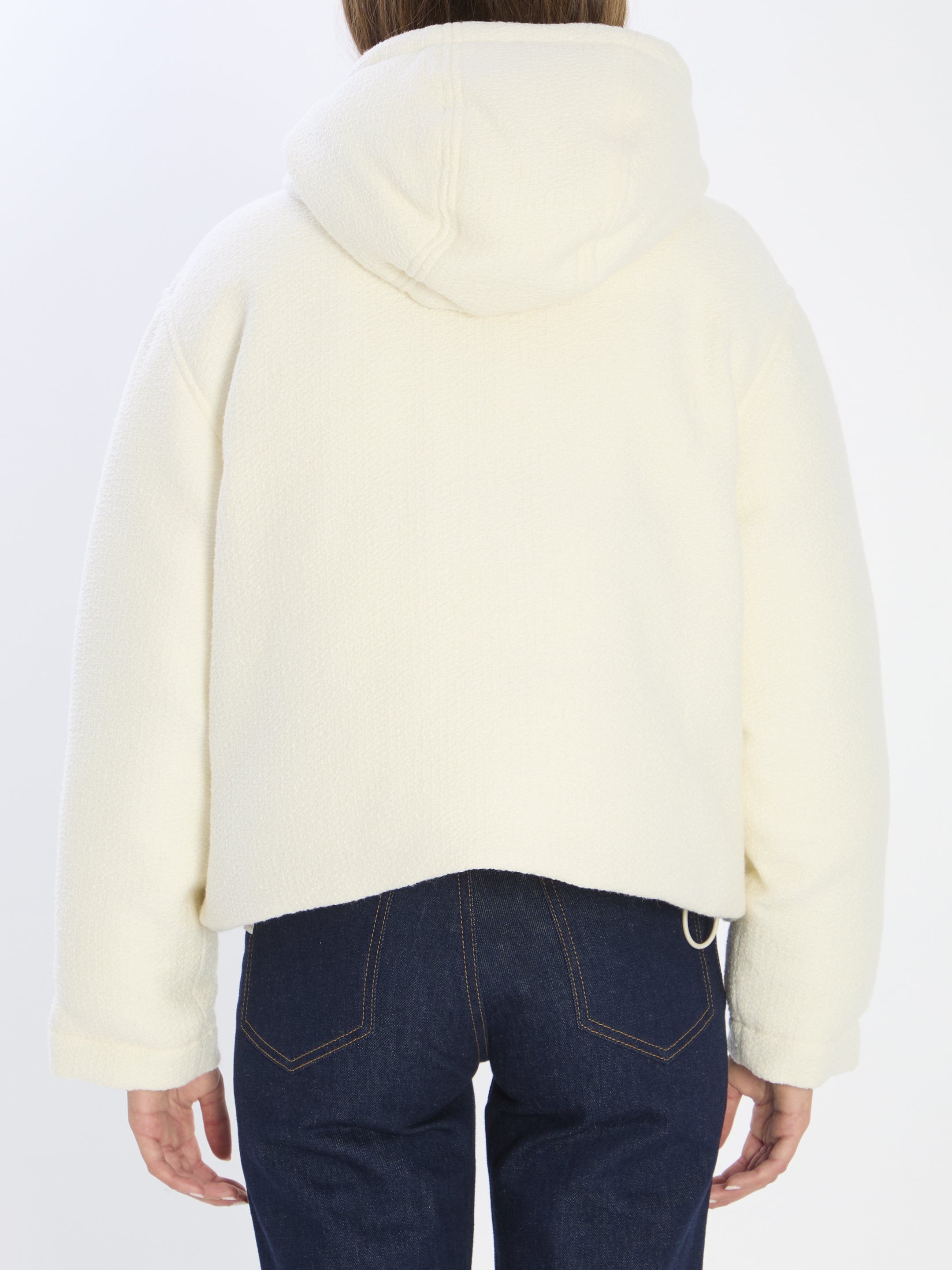 GUCCI Wool-Blend Mini Bomber Jacket (Size 40 IT)