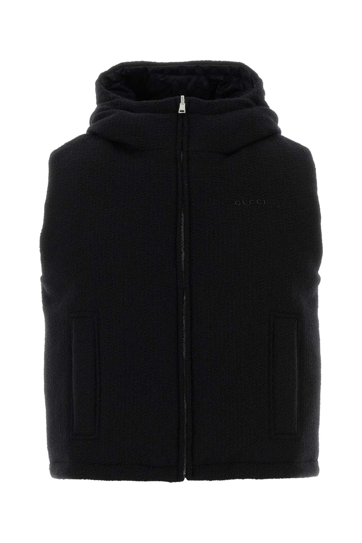 GUCCI Reversible Boucle Loop Sleeveless Jacket for Women