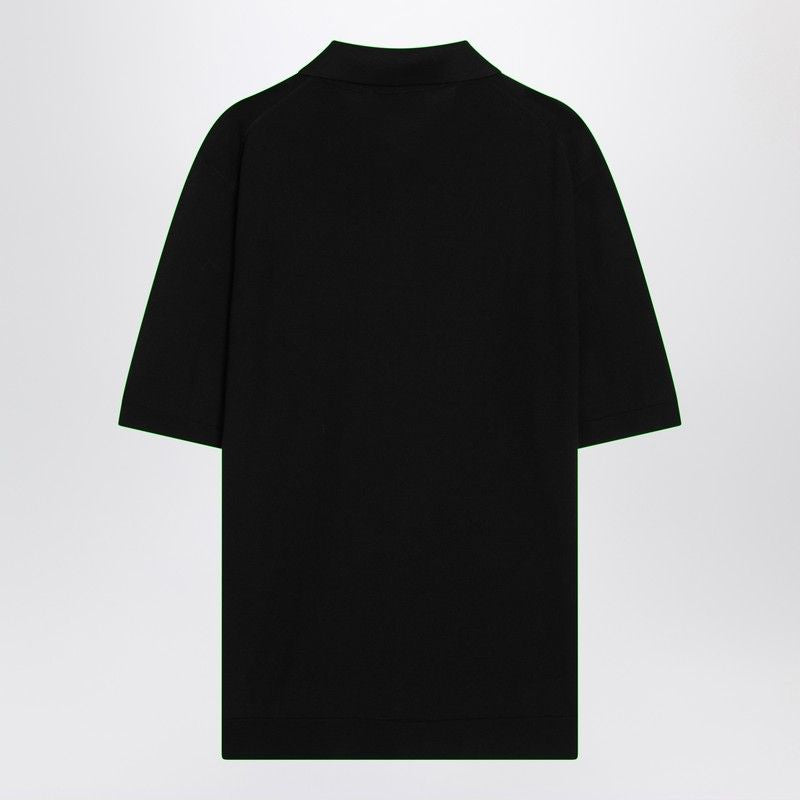 GUCCI Men's Wool Polo with Logo