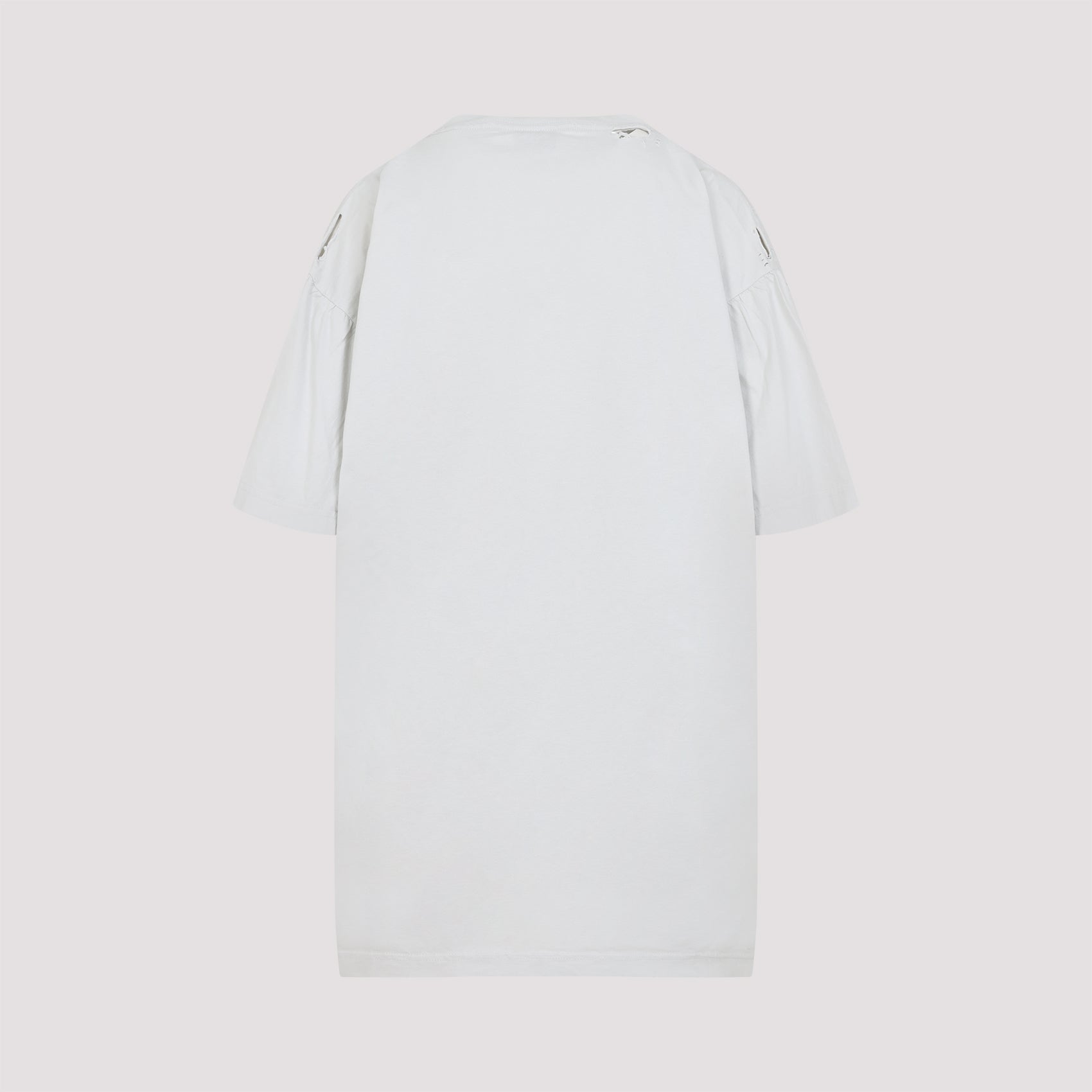 BALENCIAGA Distressed Cotton Short-Sleeve Crewneck T-Shirt (Size US 01)