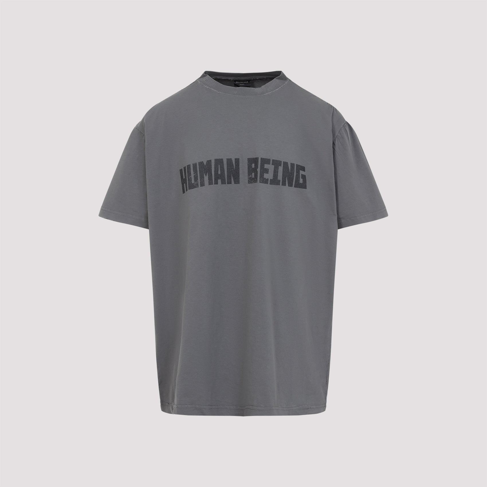 BALENCIAGA Human Being Crew Neck T-Shirt - Men's SS25 Collection