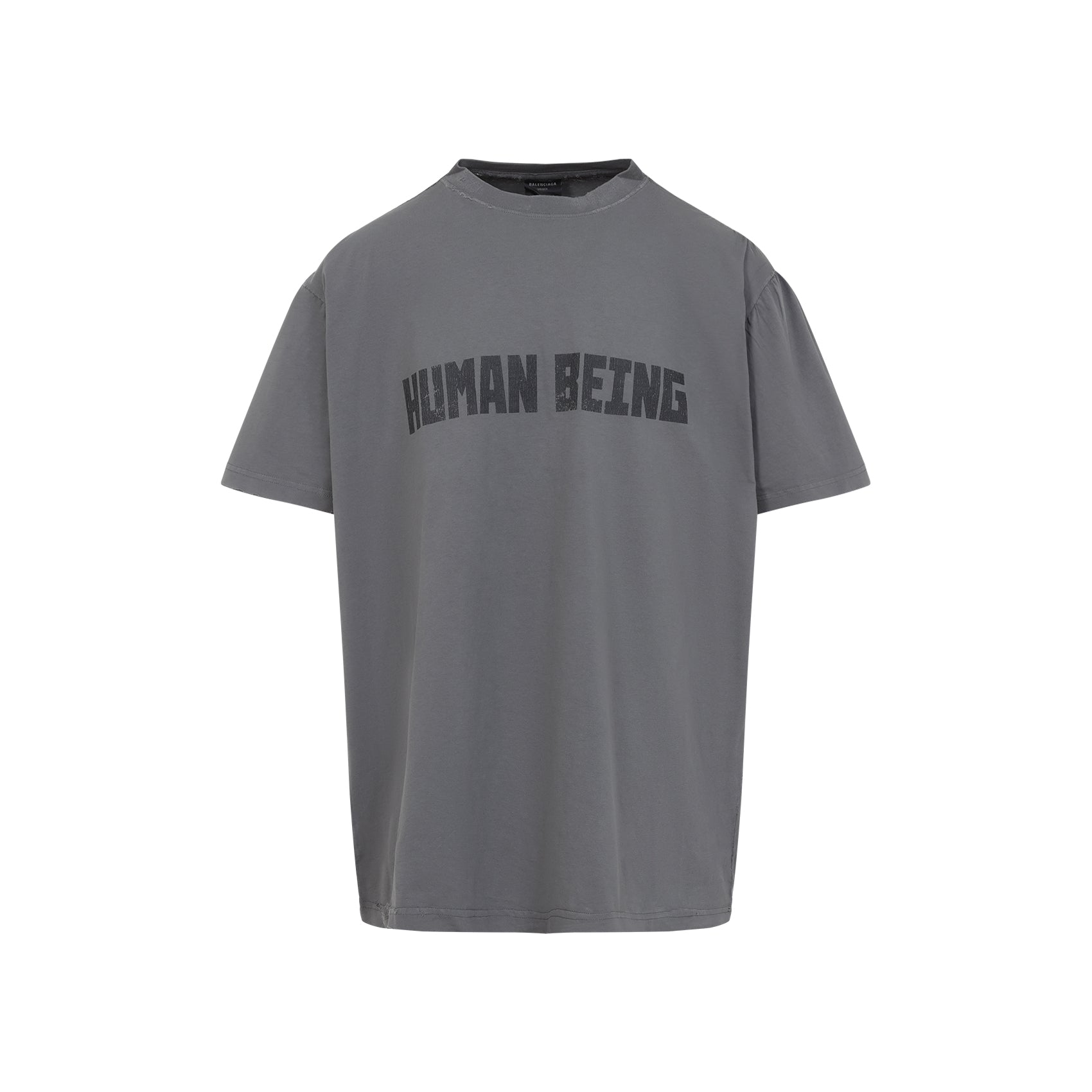 BALENCIAGA Human Being Crew Neck T-Shirt - Men's SS25 Collection