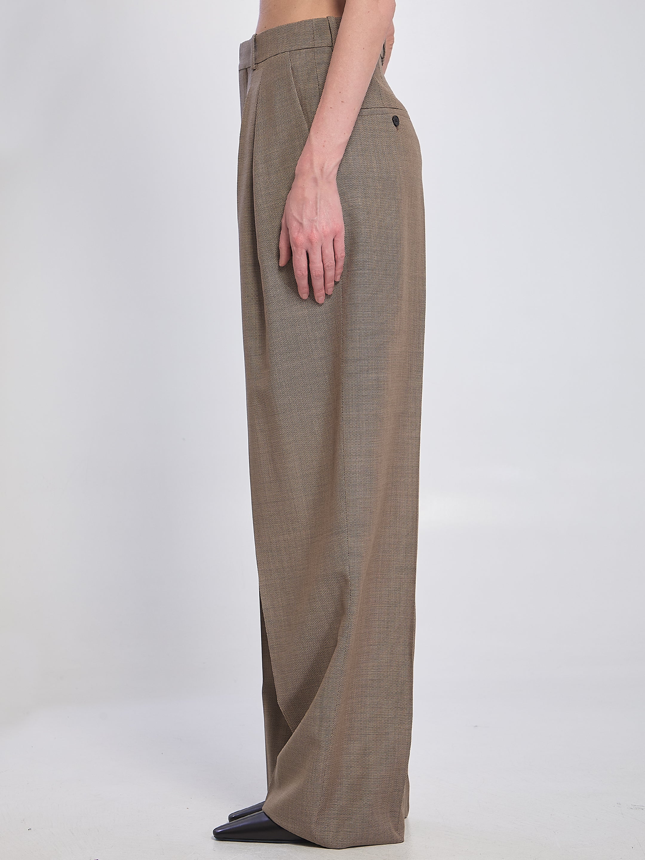SAINT LAURENT High-Waisted Tailored Trousers Size 36