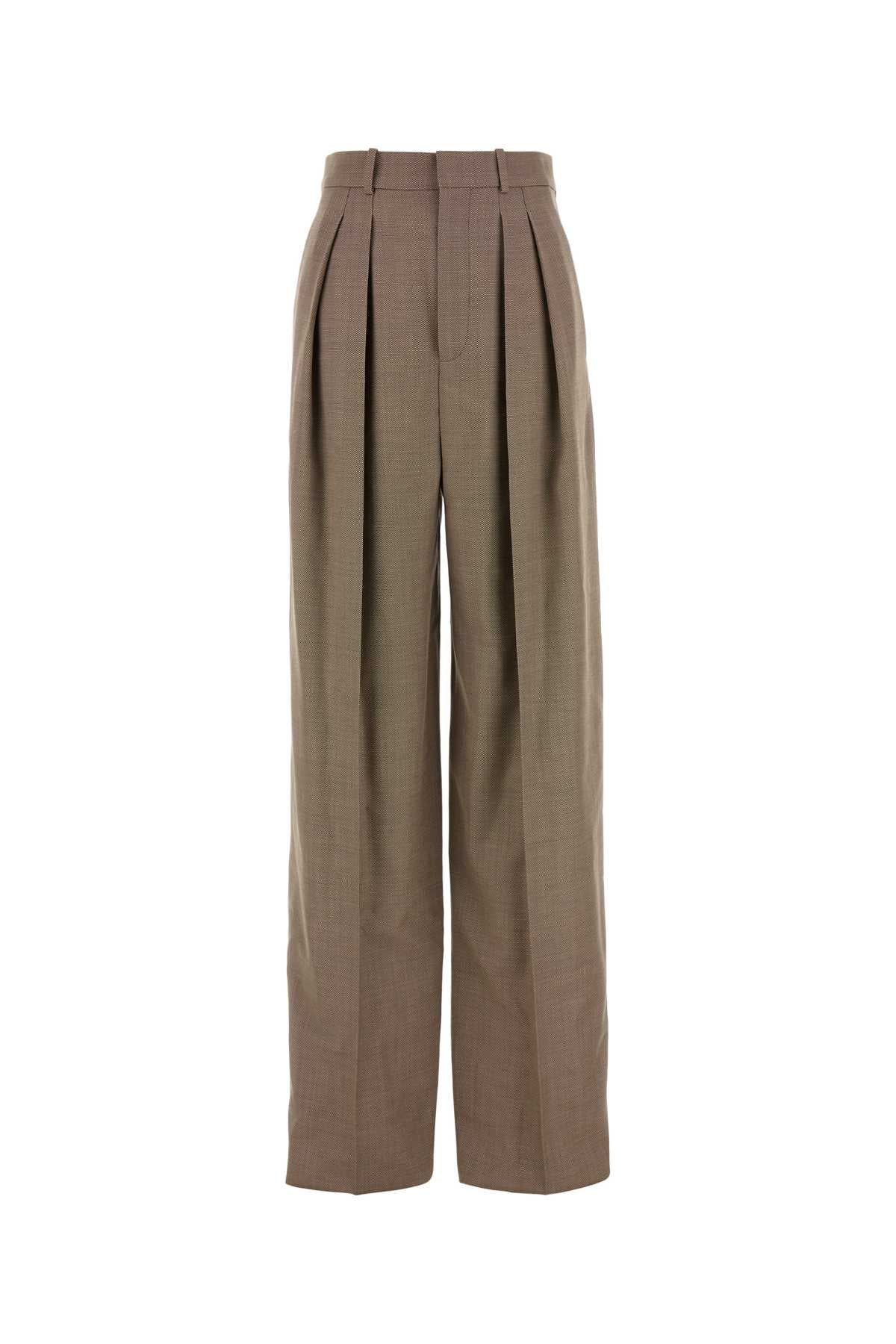 SAINT LAURENT Two-Tone Wool Pant - Women's Fashion Bottoms