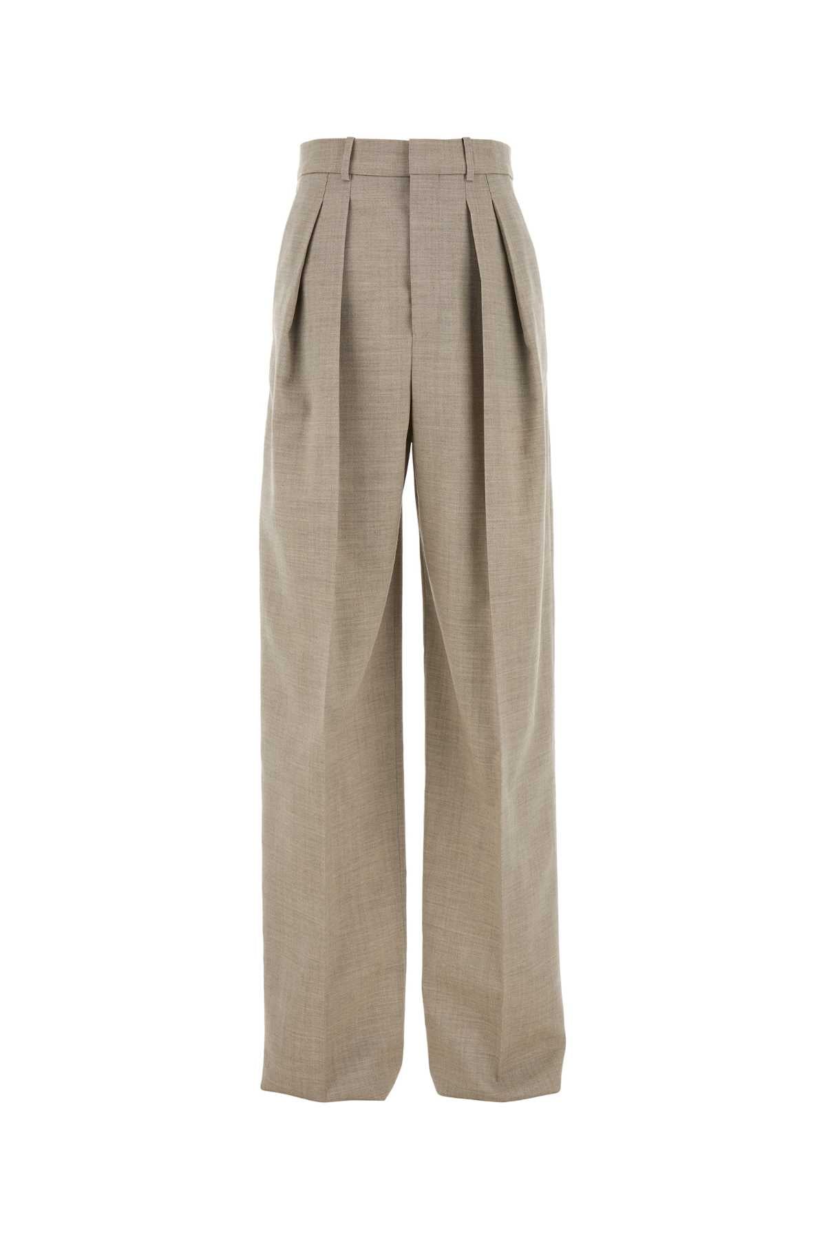 SAINT LAURENT Wide-Leg Wool Pants for Women