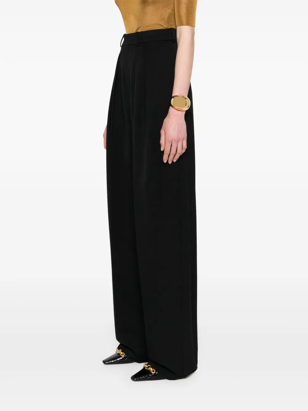 SAINT LAURENT Wideleg Pants in Grain of Poudre - Size 36 FR