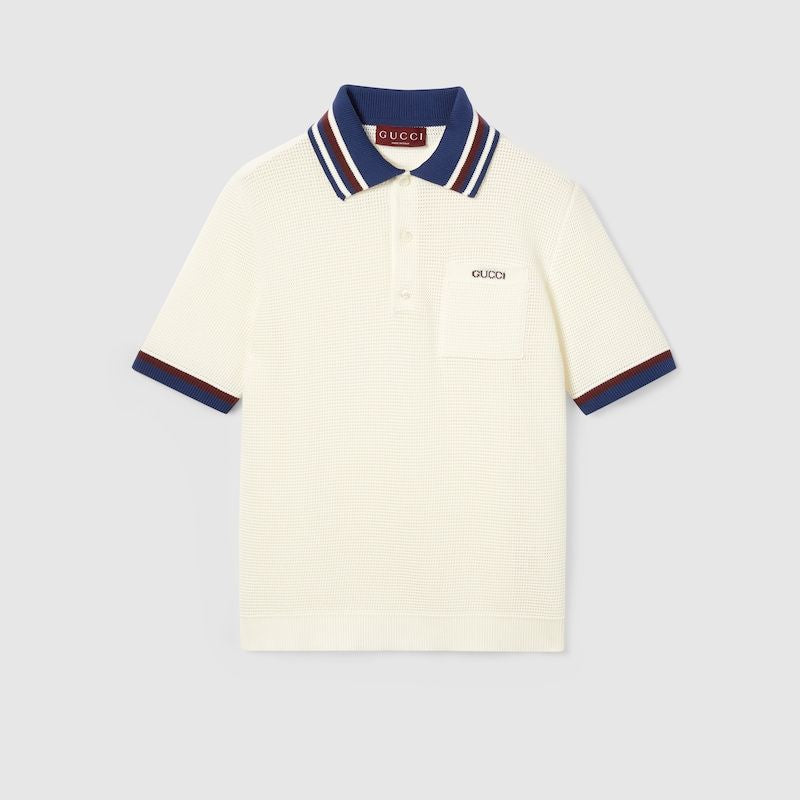 GUCCI Men's Cotton Polo - Short Sleeve