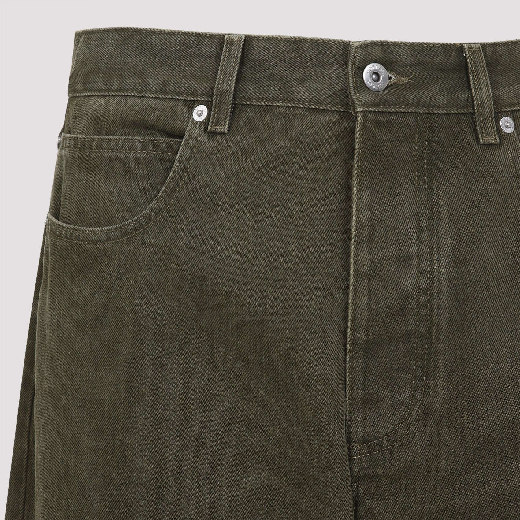 BOTTEGA VENETA Wide-Leg Denim Jeans with Roll-Up Ankle Cuffs