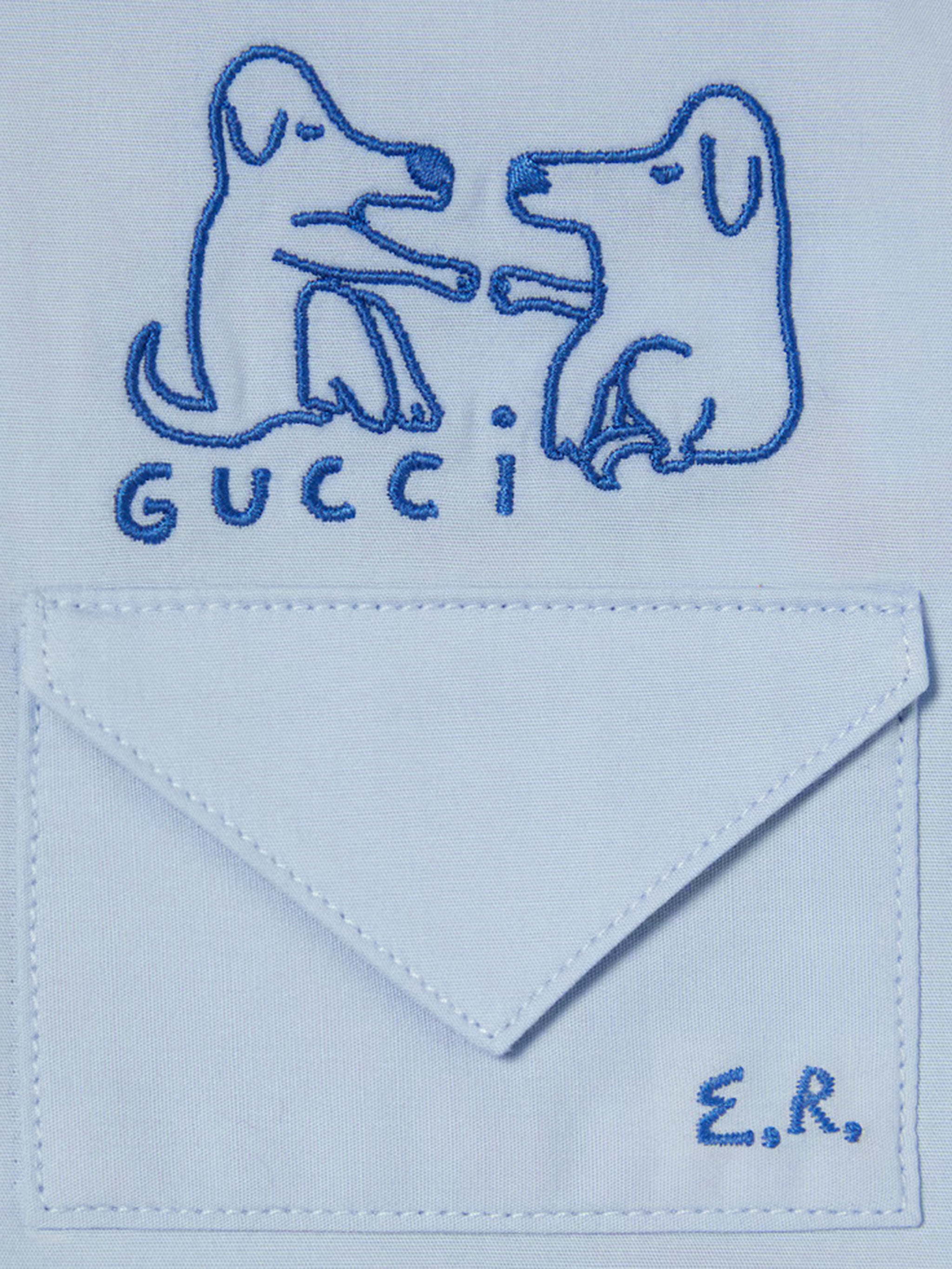 GUCCI KIDS Short-Sleeved Cotton Shirt for Boys