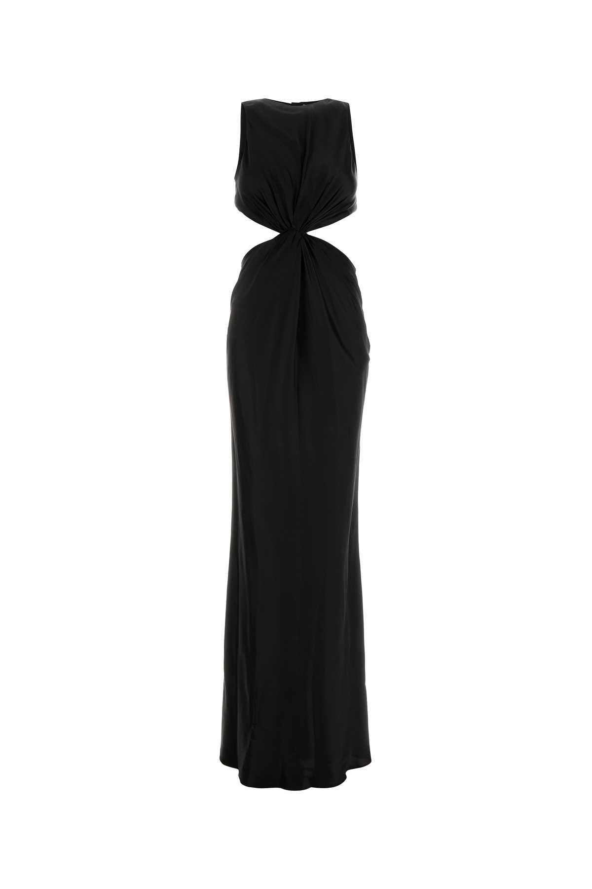 SAINT LAURENT Elegant Long Satin Dress for Women
