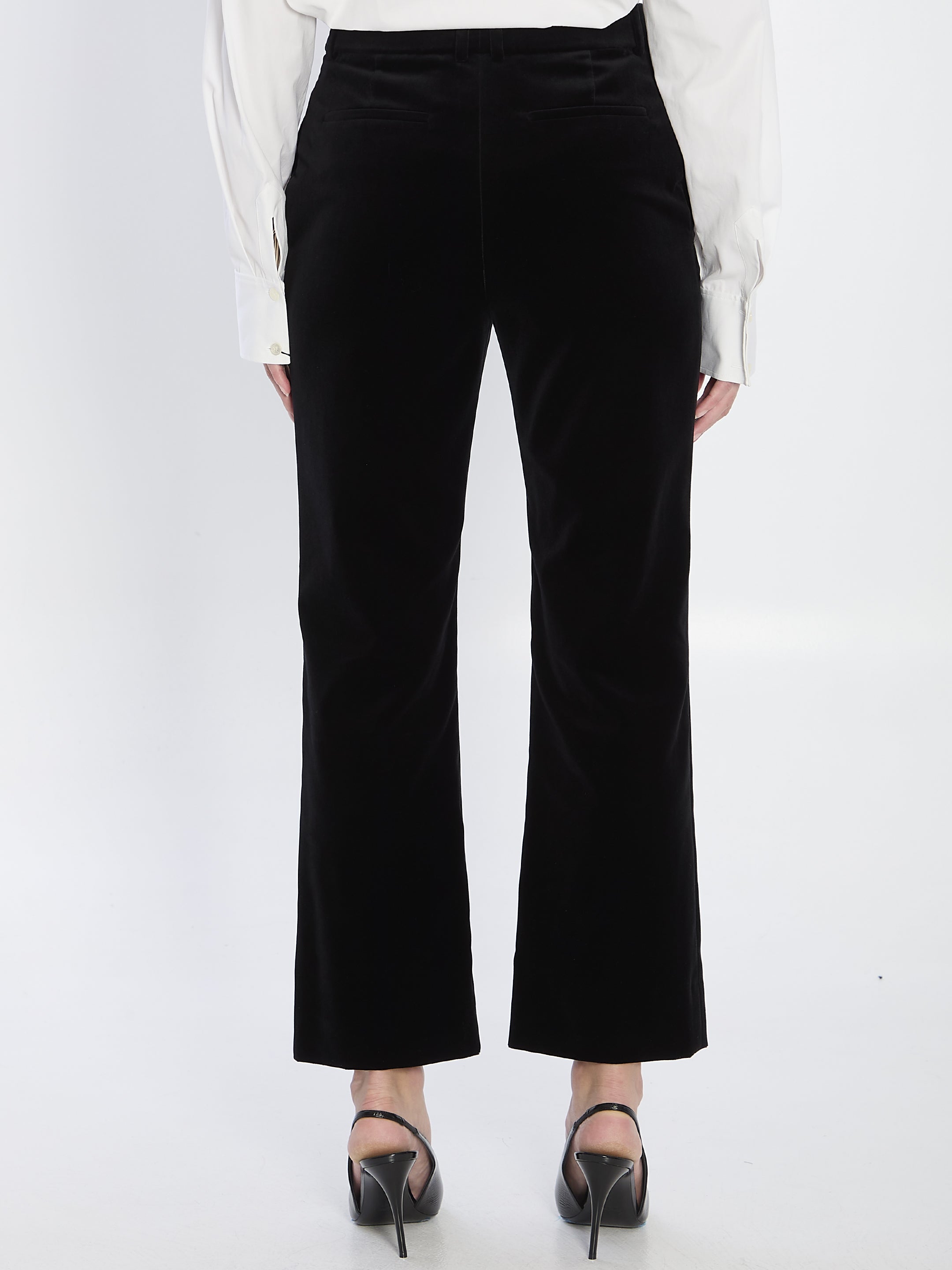 SAINT LAURENT Tailored Velvet Trousers - Size 38