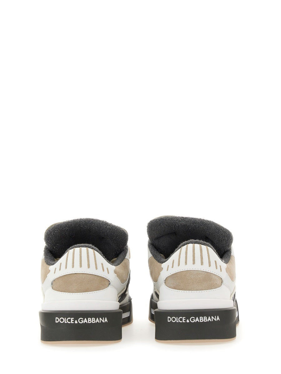 DOLCE & GABBANA Men's Leather Sneakers - New Rome Style