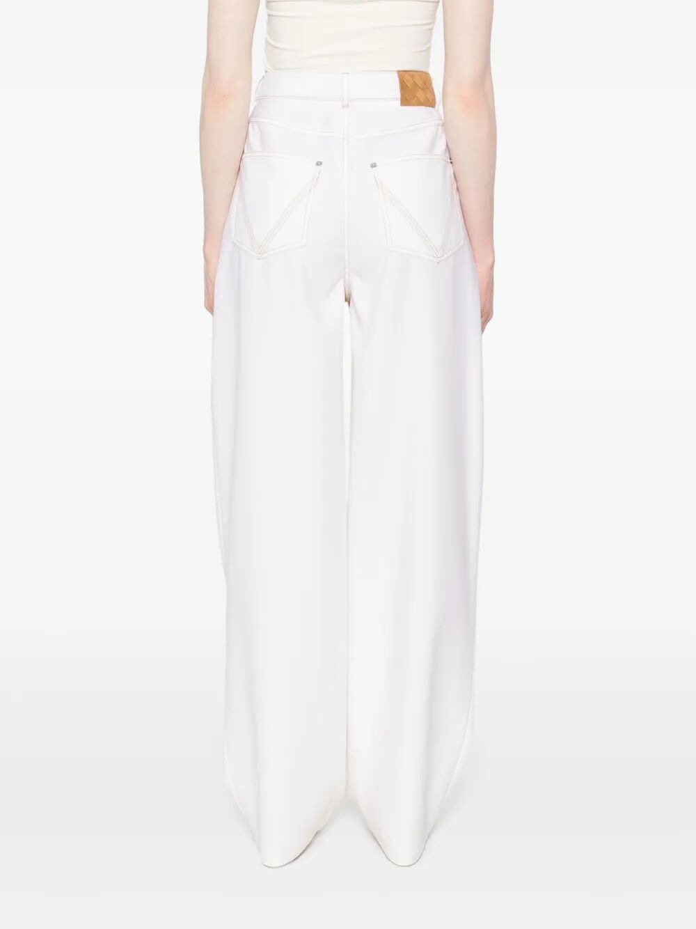 BOTTEGA VENETA Wool Wide-Leg Trousers for Women