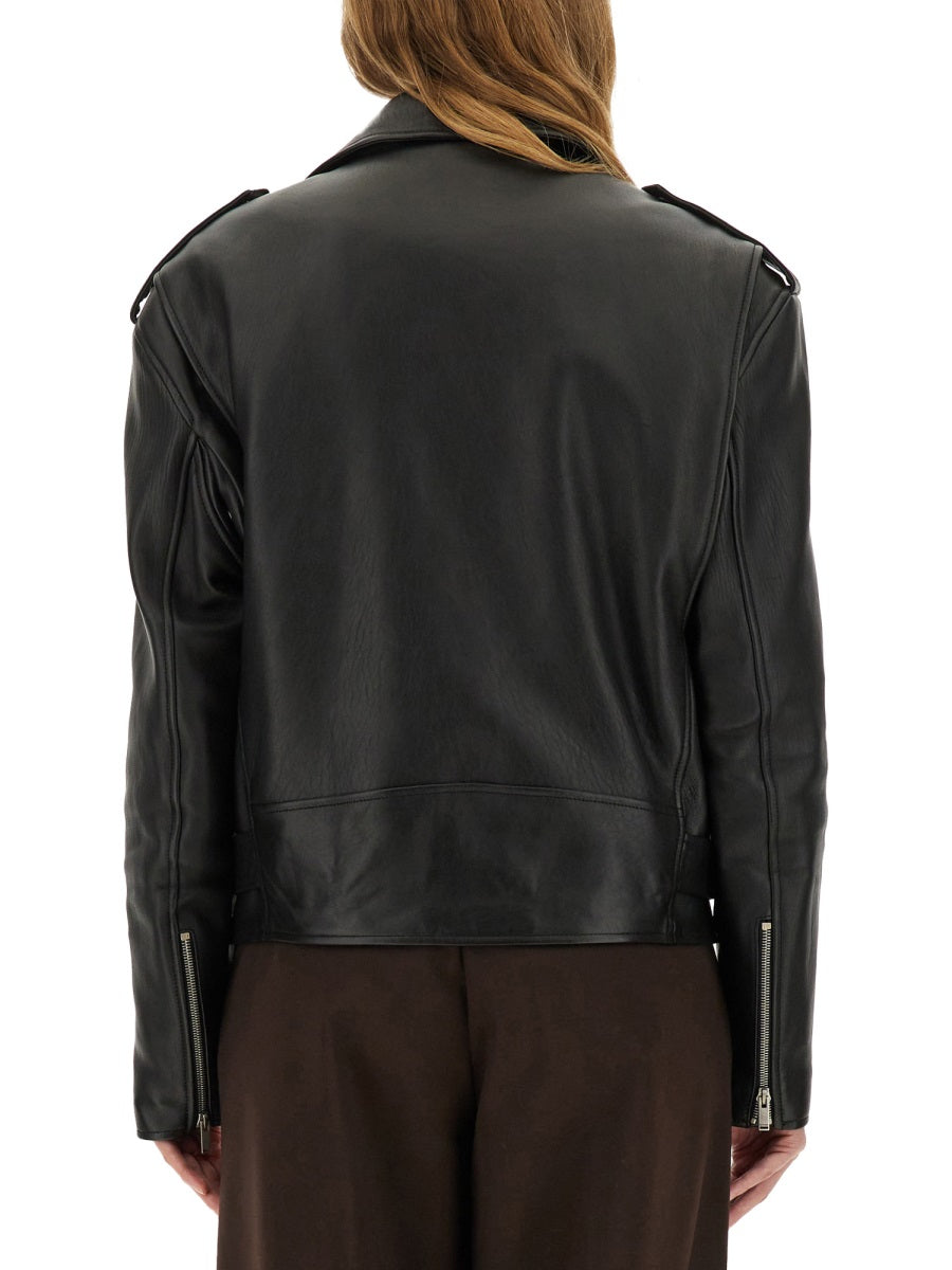 SAINT LAURENT Lamb Leather Jacket - Size 38