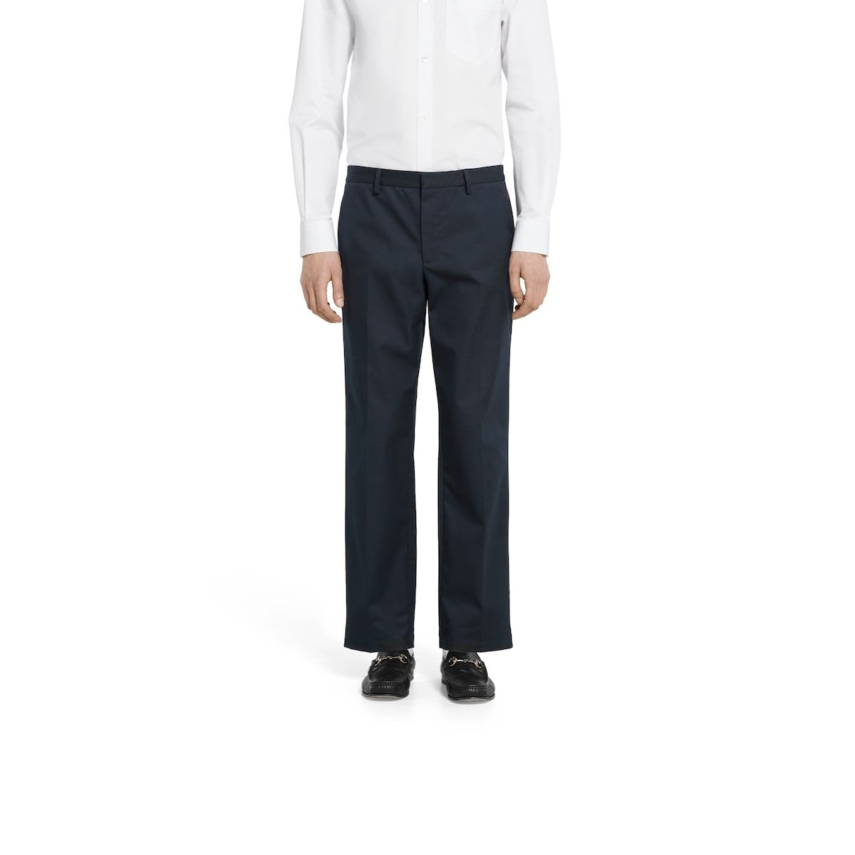 GUCCI Cotton Twill Double Waist Pants