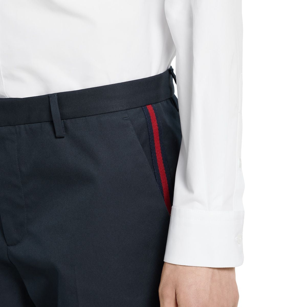 GUCCI Cotton Twill Double Waist Pants
