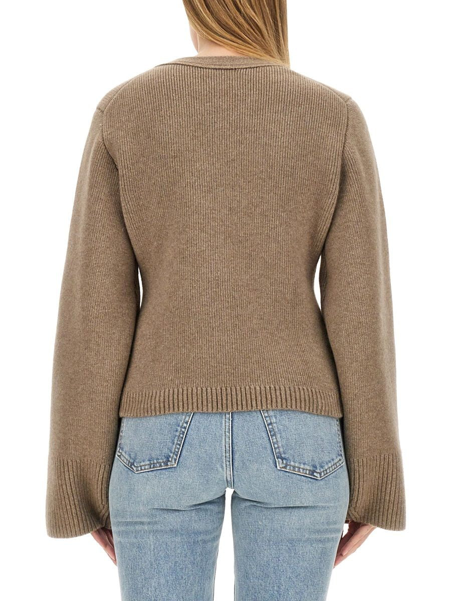 KHAITE V-Neck Knit Cardigan for Women