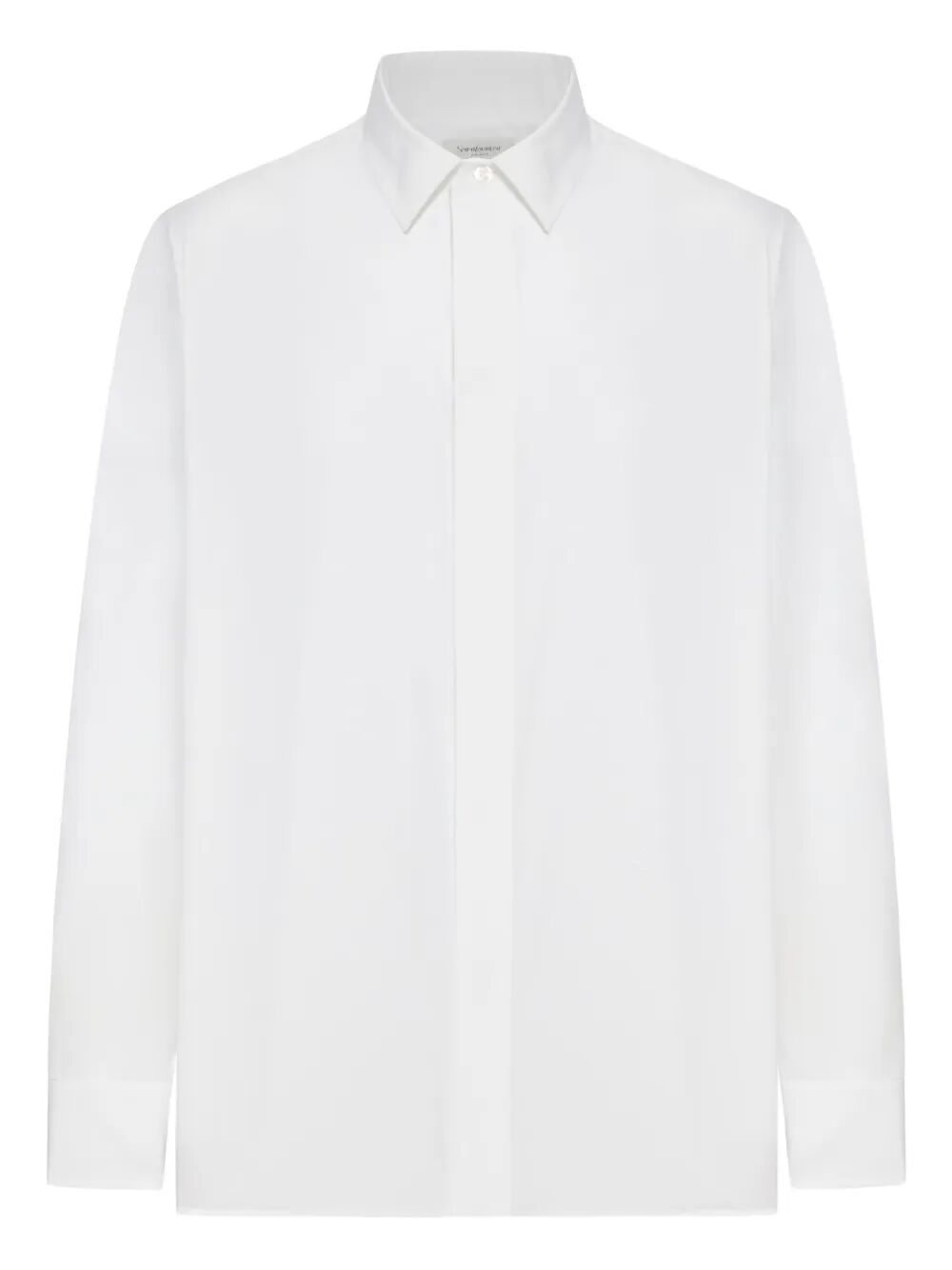 SAINT LAURENT Classic Cotton Poplin Shirt for Men - FW25