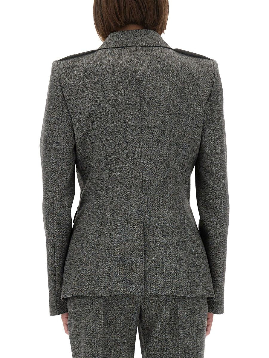ALEXANDER MCQUEEN Fitted 100% Wool Jacket - Size 42