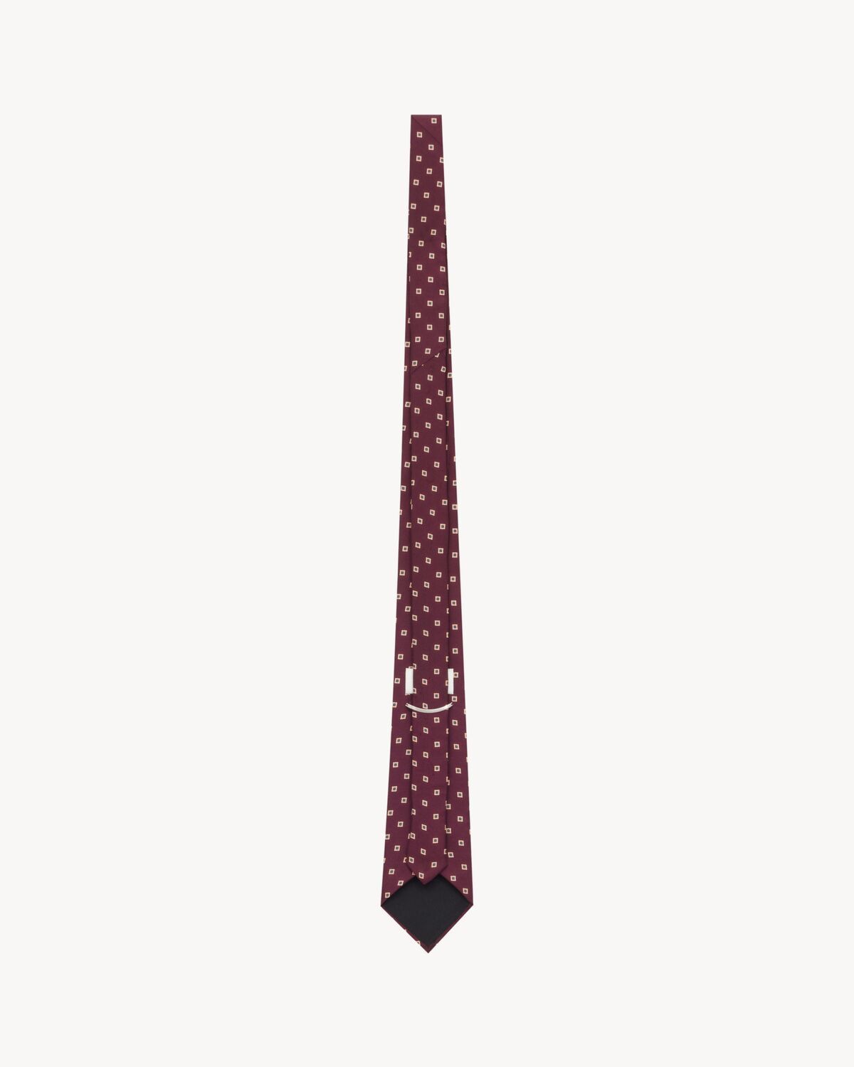 SAINT LAURENT Silk Twill Tie for Men - FW25 Collection