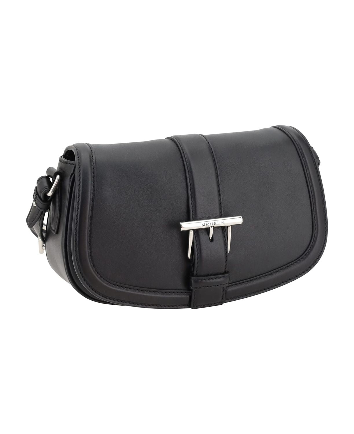 ALEXANDER MCQUEEN Leather Satchel Crossbody Handbag