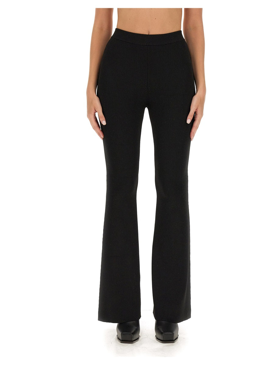 STELLA McCARTNEY Wide Leg Ribbed Pants - Size S