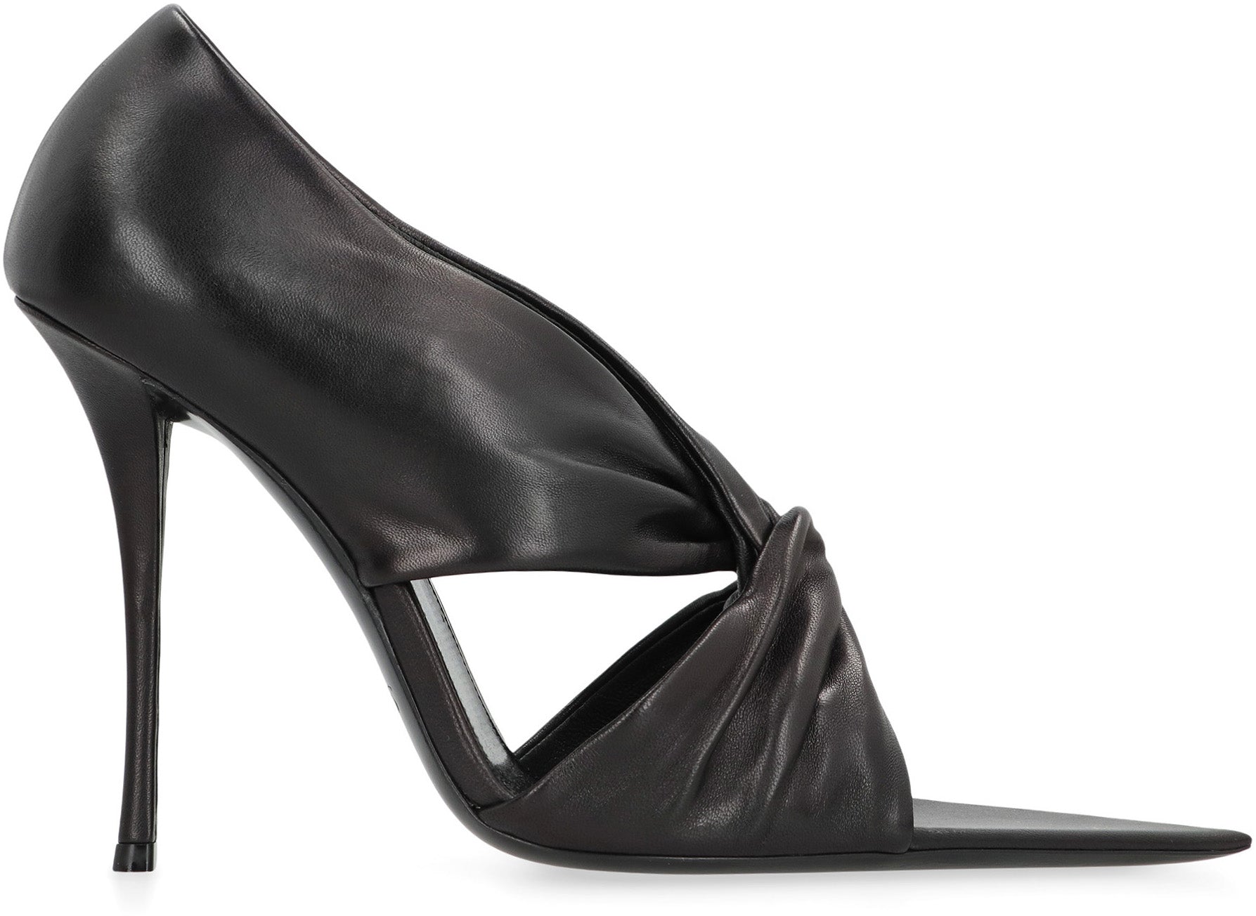 SAINT LAURENT Elegant Decorative Knot Pointy Toe Stiletto Pumps