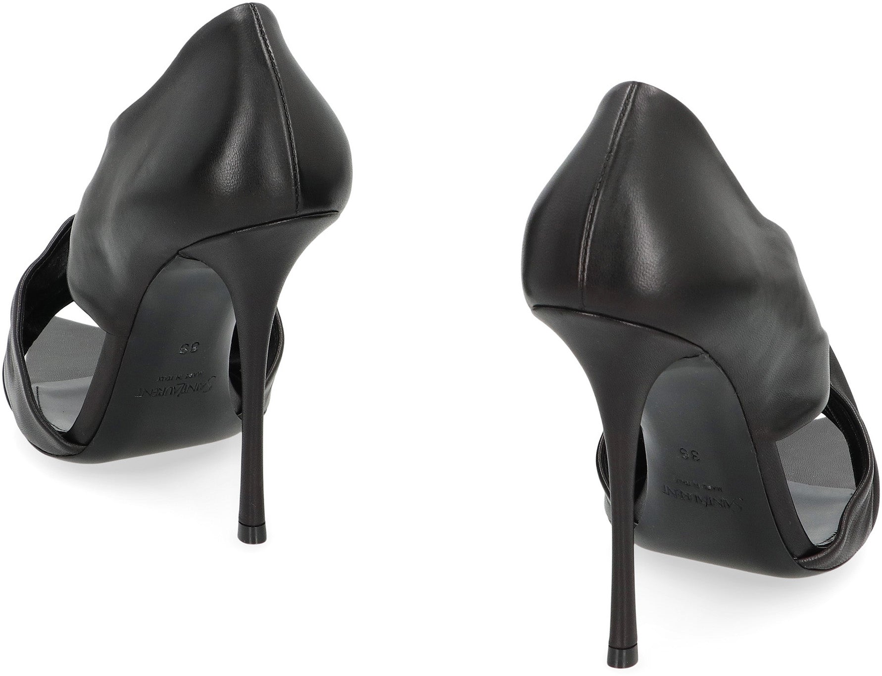 SAINT LAURENT Elegant Decorative Knot Pointy Toe Stiletto Pumps