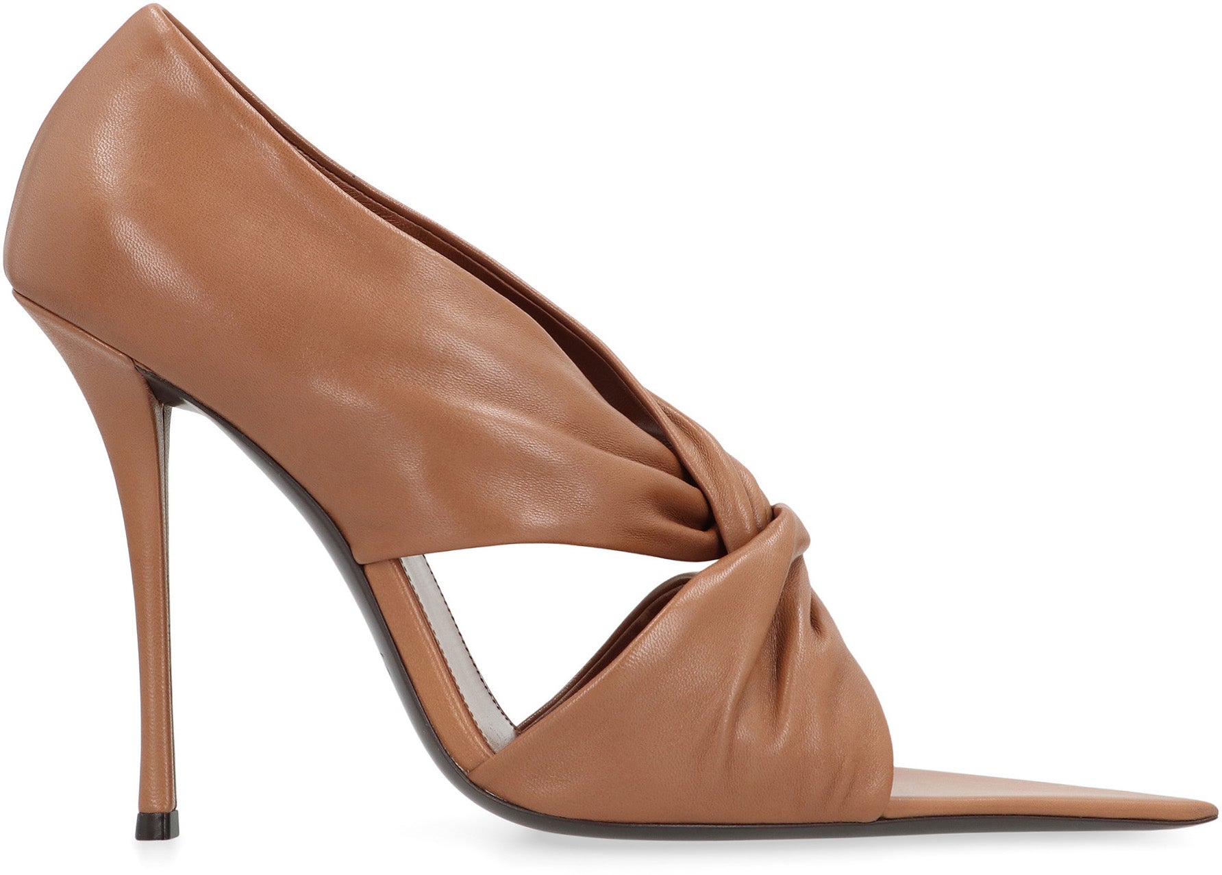 SAINT LAURENT Pointy Toe Leather Pumps