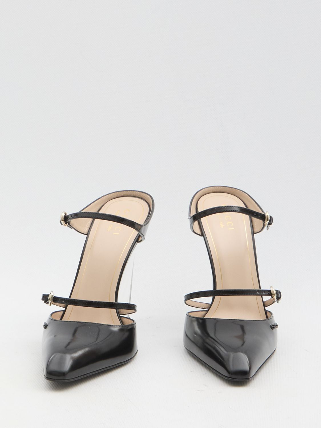 GUCCI Elegant Wedge Pumps with Adjustable Straps