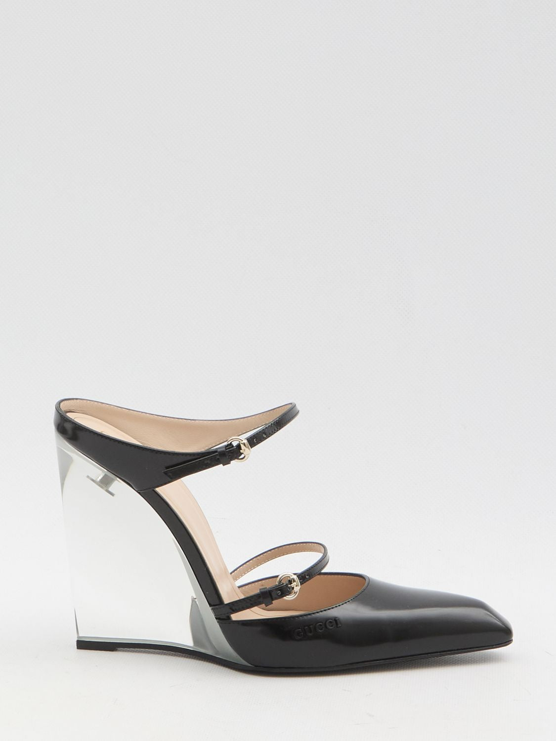 GUCCI Elegant Wedge Pumps with Adjustable Straps