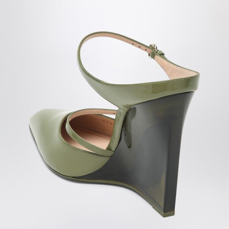 GUCCI Elegant Sabots with Transparent Wedge