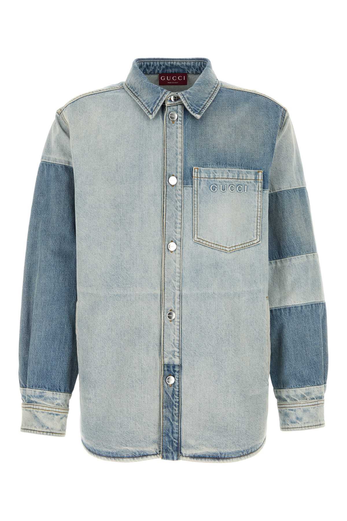 GUCCI Easy Fit Denim Shirt for Men - FW25