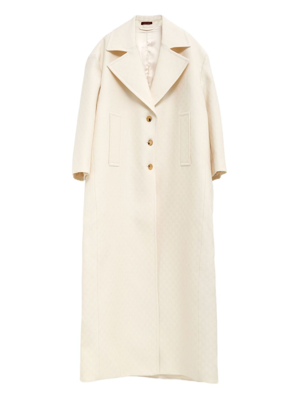 GUCCI Silk and Wool Single-Breasted Coat