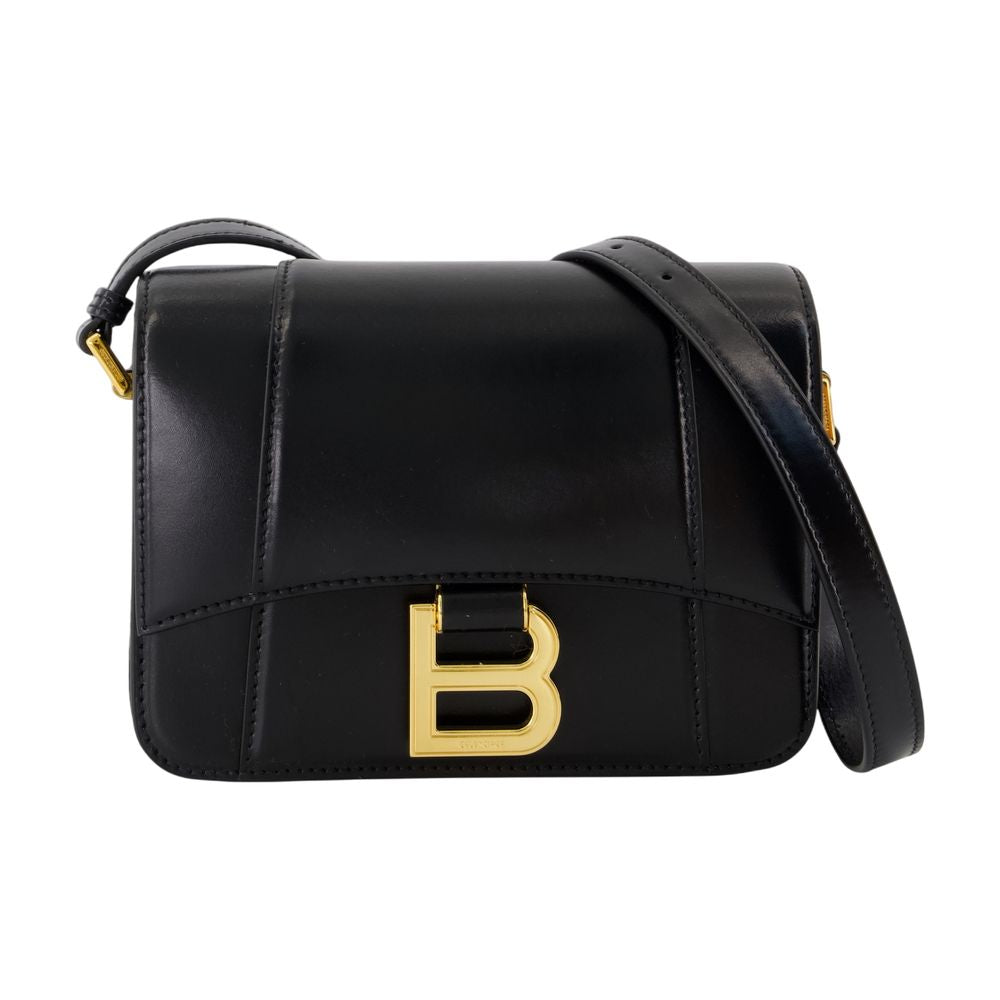 BALENCIAGA Mini Hourglass Flap Crossbody Bag