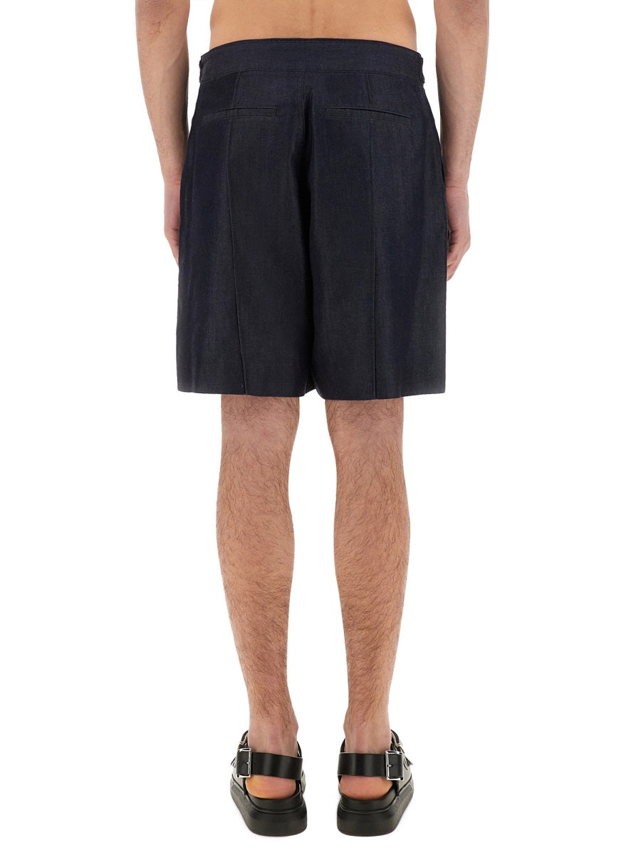 ALEXANDER MCQUEEN Essential Cotton Lyocell Mini Shorts for Men