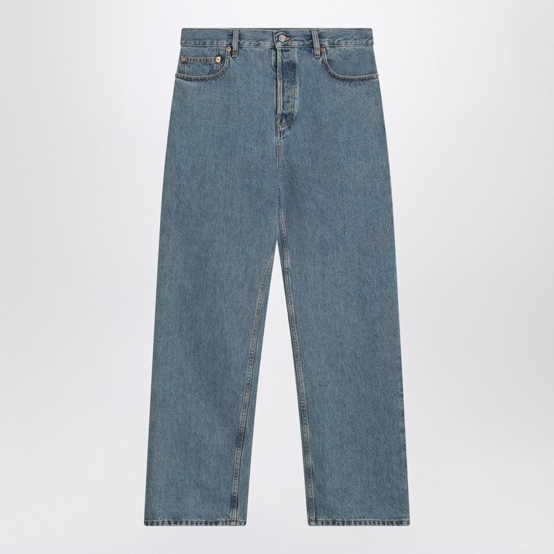 GUCCI Bleach Denim Baggy Pants - Petite