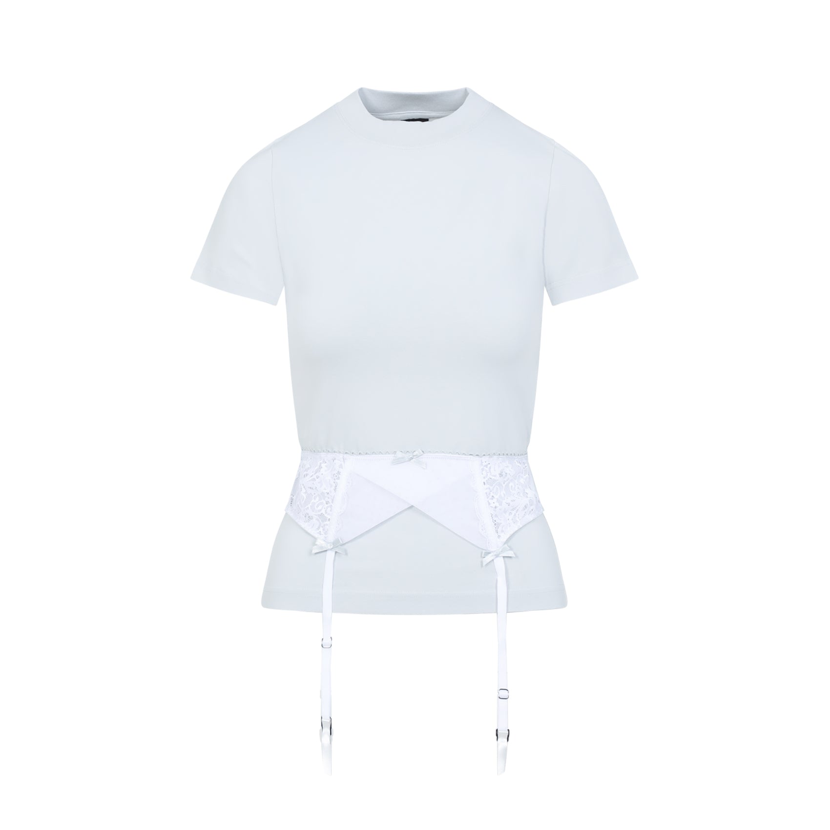 BALENCIAGA Chalk Stretch Cotton T-Shirt