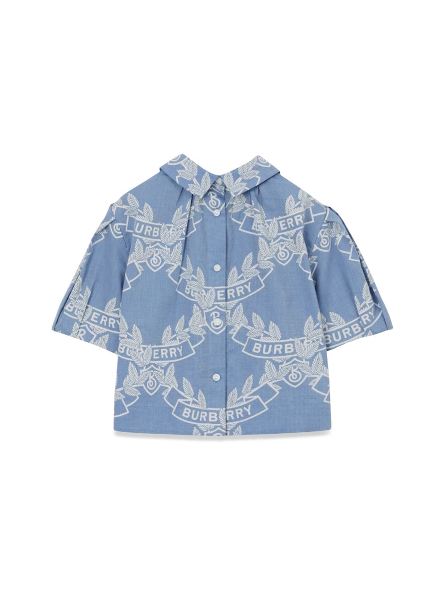 BURBERRY Girls' Mini Puff Sleeve Polo