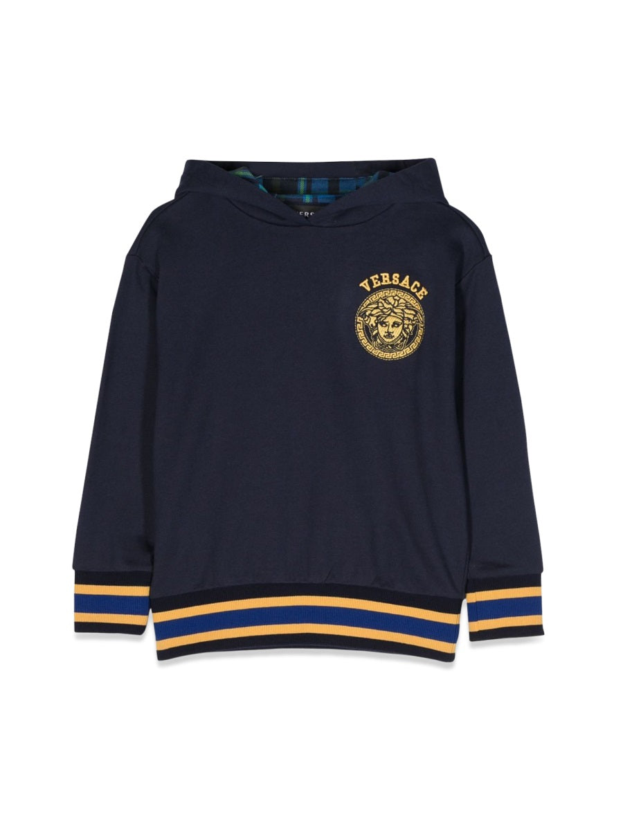 VERSACE Mini Jellyfish Tartan Sweatshirt