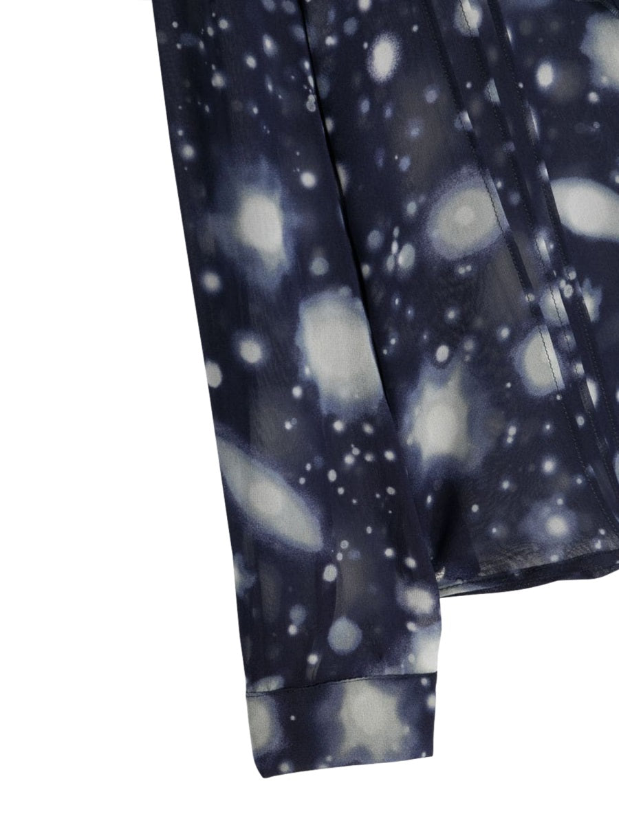 VERSACE Mini Solar System Silk Shirt for Girls