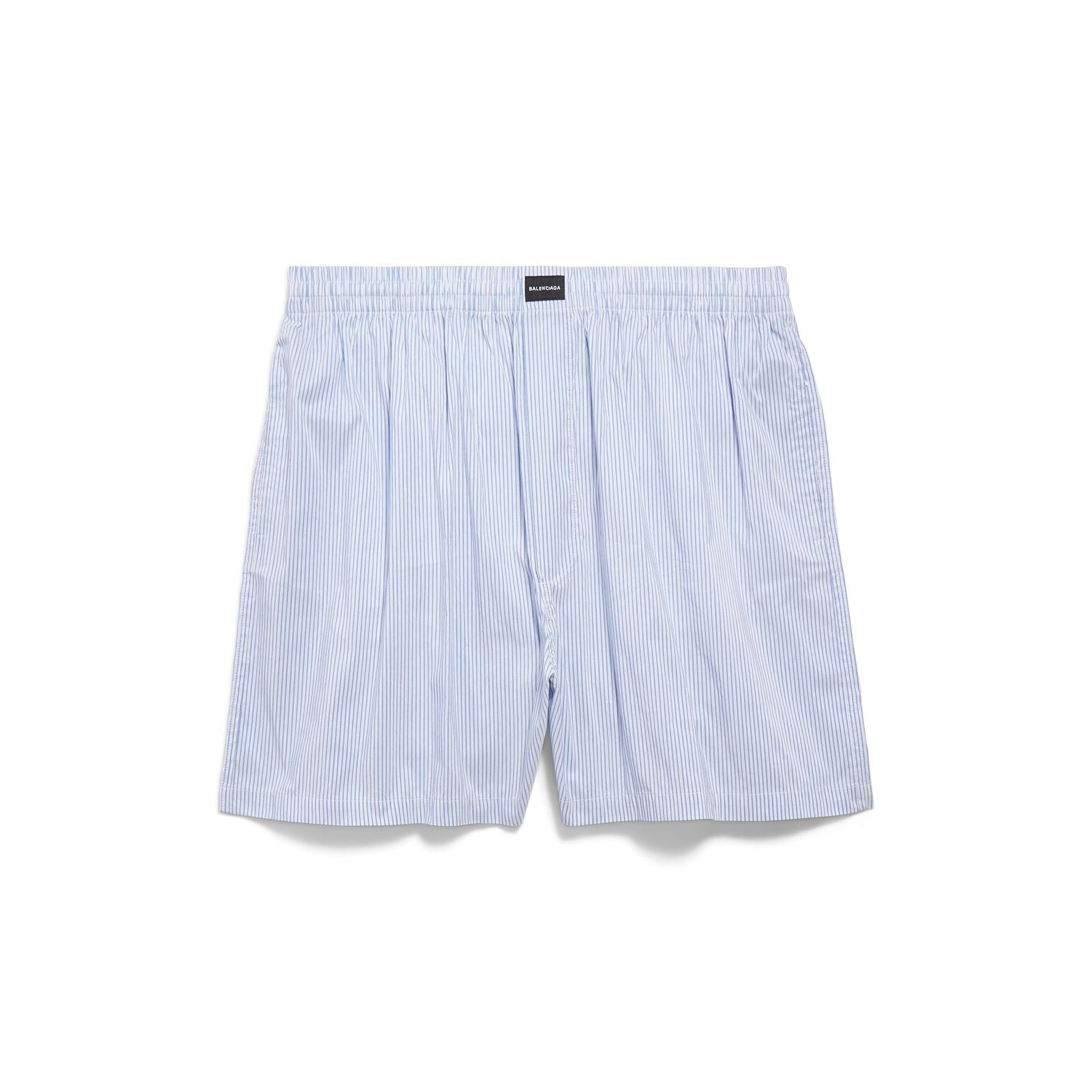 BALENCIAGA Men's Stripes Boxer Swim Shorts