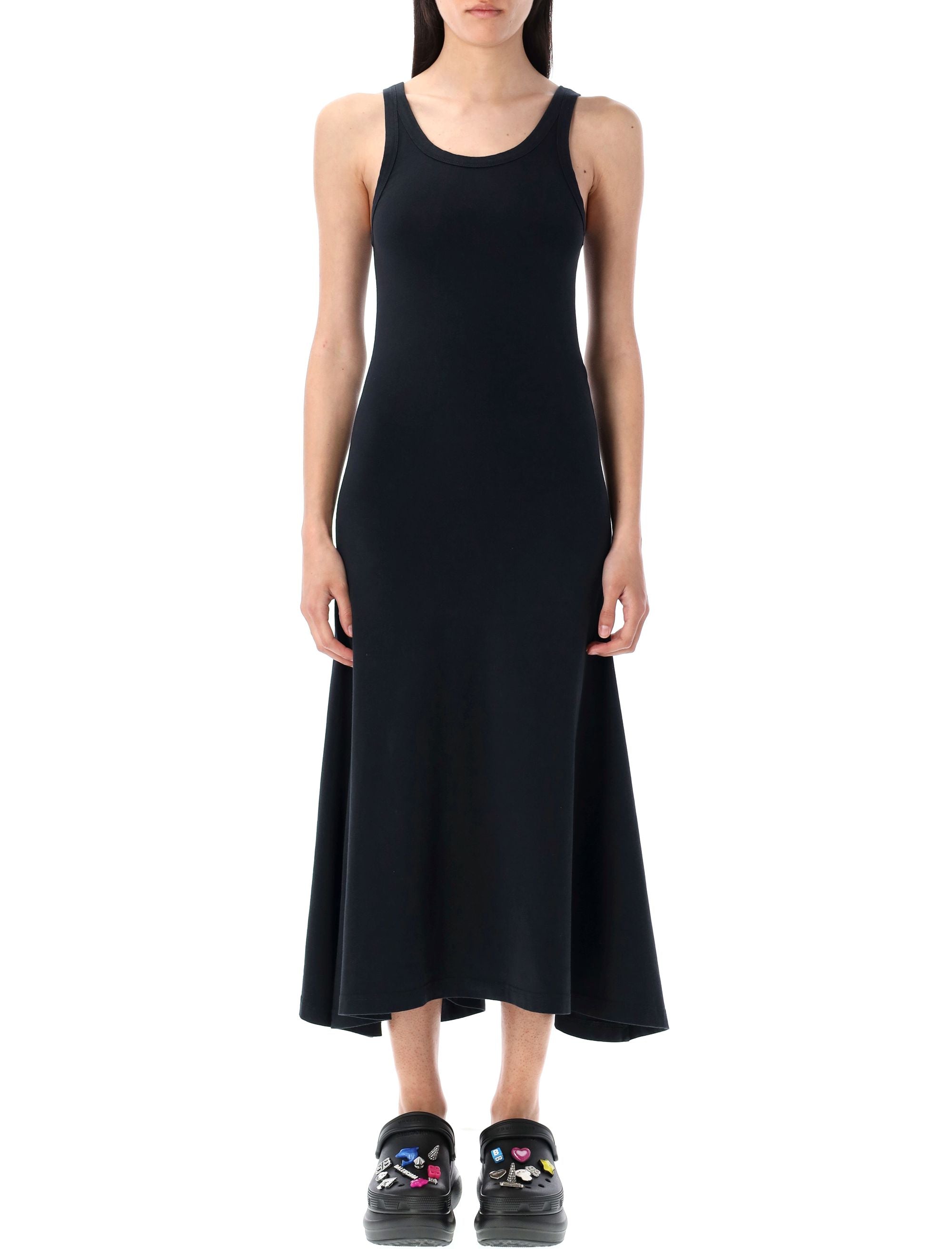 BALENCIAGA Stretch Cotton Mini Dress with Twisted Straps