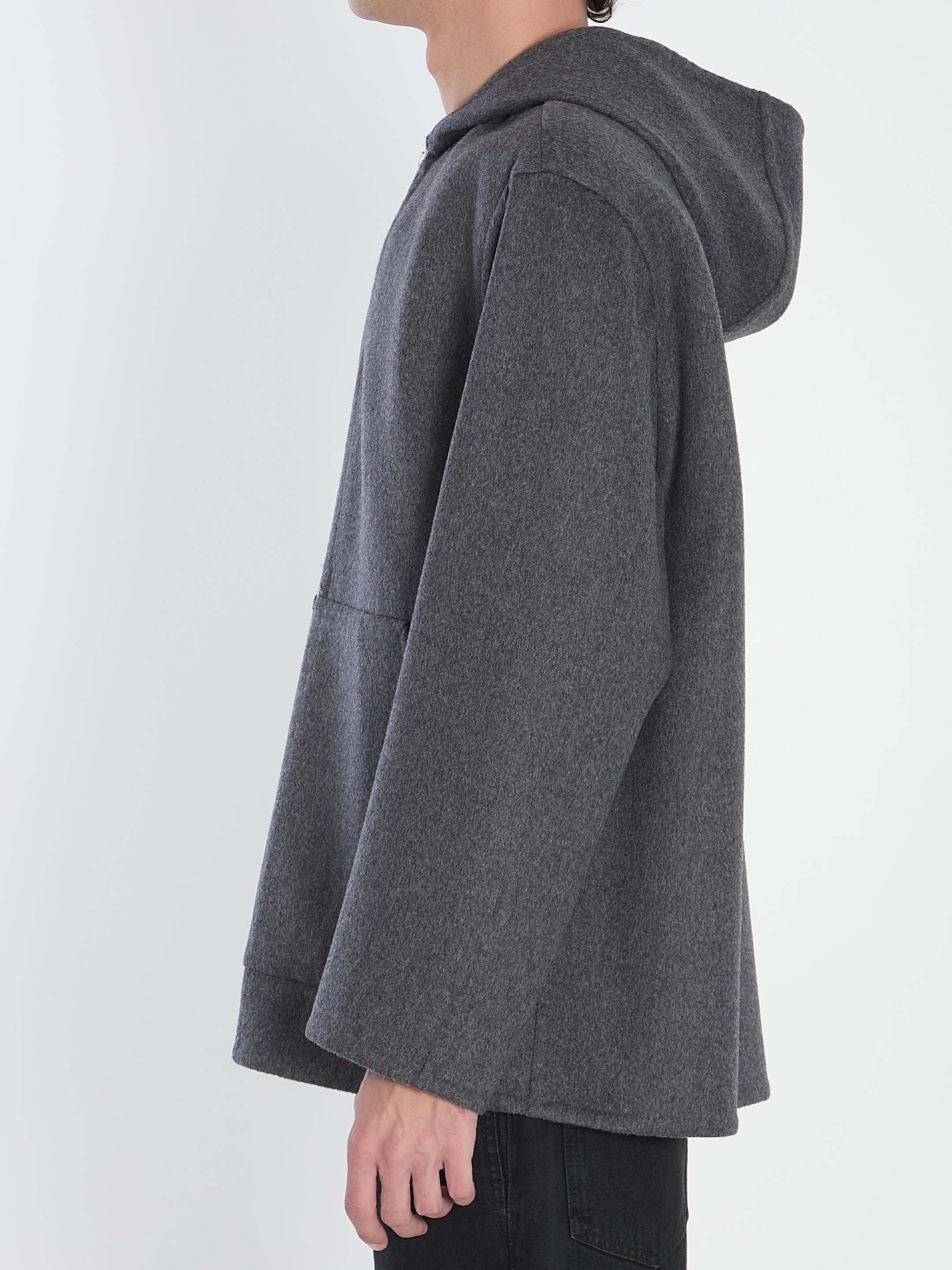 BOTTEGA VENETA Melange Hooded Jacket for Men